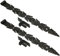 KOTARBAU® 2er Set Ladenband Schmiedeeisen mit Kloben 600 mm Türband Torband Türscharnier Torscharnier Scharnier Band Baubeschlag Torbeschlag Rostfrei Fensterladenband Pulverbeschichtet