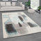 Paco Home Teppich Wohnzimmer Schlafzimmer Kurzflor Vintage Optik Bunt Modern Pastell Abstrakt, Grösse:160x230 cm, Farbe:Türkis