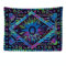 Ulticool - Wandteppich Dekoration Wohnung - Ethnisch Violett Blau Universum Sonne Mond - 200 x 150 cm groß - Wandtuch Wandbehänge - Accessoires für Schlafzimmer Wohnzimmer Kinderzimmer
