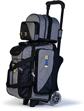KAZE SPORTS 2 Ball-Bowlingrollen + 1 Ball-Ersatztasche
