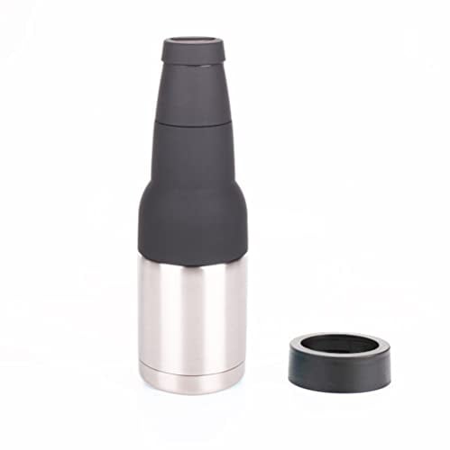 Gteller Isolateur 3 en 1 pour Canettes et Bouteilles de Bière - Refroidisseur Isotherme à Double Paroi en Acier Inoxydable - Support de Bouteille 340,2 g, 496,9 g, 481,9 g