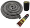 Joint de poêle à bois, kit de joint de porte de poêle à bois 25 mm, joint en fibre de verre résistant aux hautes températures, corde de remplacement pour poêle ou cheminée, longueur 1,8 m