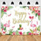 Bymivofun Geburtstags Hintergrund Banner, Flamingo Mädchen Geburtstags Hintergrund, Flamingo Happy Birthday Party Hintergrund, Vinyl, professionelle Fotografie, Wandhintergrund (5 x 3 Fuß)