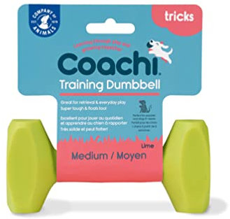 Coachi Training Dumbbell, schwimmt, weites Werfen, klassisches Apportierspielzeug, Jagdhund- und Welpentraining. Hundezubehör, sehr robust und beständig, für mittelgroße Hunde und Welpen