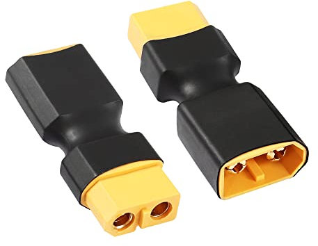 RIIEYOCA XT60 Male to Female Connector Adapter, XT60 Port Conversion for RC, FPV, Car, Plane, Drone, LiPo Battery