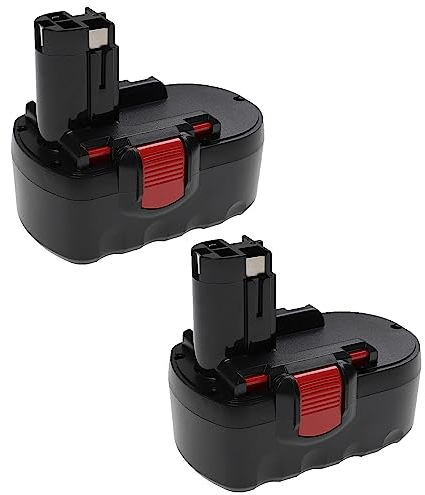EXTENSILO 2X Batería Compatible con Bosch PSB 18 VE 2, PSR 18 VE-2 Herramientas eléctricas (3300 mAh, NiMH, 18 V)