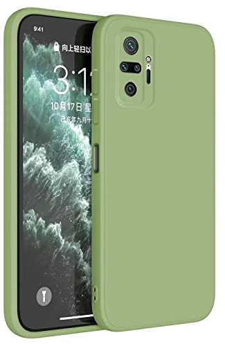 Topme Handyhülle Hülle Fur Redmi Note 10 Pro (6.67 Inches) Case Schutzhülle, Hautschutz Aus TPU Silikonhülle - Matcha-Grün