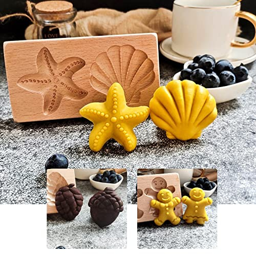 AVSMGP Set di 3 Stampi per Biscotti a Forma,Stampini Biscotti,Stampini Biscotti 3D,Tagliabiscotti Decora,Set Tagliabiscotti,Decorazione per Torte,Stampini in Rilievo,A