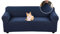 Jaotto Sofabezug 2 Sitzer Elastischer Stretch Spandex Sofa Überwürfe Sofahusse Antirutsch Waschbar Sofaschoner Couchbezug für Sofa mit Armlehne,Jacquard Marineblau