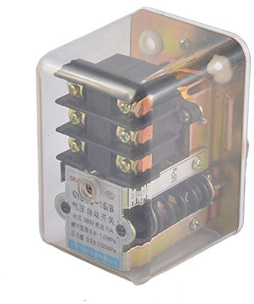 Vanne de commande de pressostat de pompe de compresseur d'air AC 380V 16A 1.0mpa Fournitures de bricolage