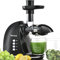 BRECIOUS ZM1506 Masticating Juicer, Plastic, Black