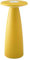 SIGOR Nuflair - Dimmbare LED Akku-Tischlampe mit integrierter Blumenvase Indoor & Outdoor, IP54 spritzwassergeschützt, Höhe 24 cm, aufladbar mit easy-connect puk, 12 h Leuchtdauer, sonnengelb