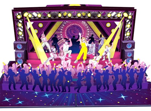 papercrush® Pop-Up Card Pop Concert - 3D Birthday Surprise Giftcard for Men and Women, Fathers Day Card, Concert Ticket Gift for Anniversary (Boyfriend & Girlfriend), Voucher Card for Festival Visit