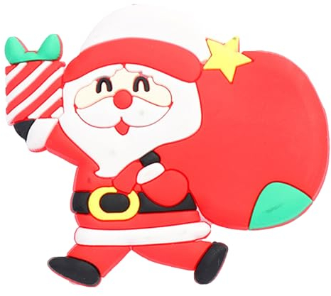 ulafbwur Serviettenring Serviettenring Beständig Keine Verformung Harz Weihnachtsmann Schneemann Elch Serviette Kreis für Esszimmer Serviettenring Serviette Kreis, B602
