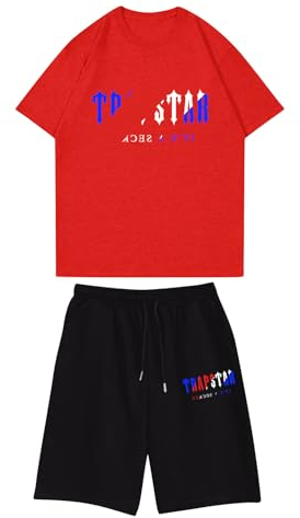 Trapstar Tshirt Trapstar Anzug T Shirt Herren Schwarz Weiß Rot Trapstar Tracksuit Sport Shirt Männer Trapstar Tshirt Blau Trapstar Trikot Herren Casual Unisex T-Shirts S-2XL