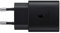 Samsung - Cargador USB C, Adaptador de Corriente de 25 W, ultrarrápido, Adaptador USB C a USB, Cargador Samsung de Carga rápida, Cargador Original, sin Cable, Color Negro