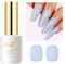 Imtiti Blau UV Nagellack, 15ML Baby Blau UV Gel Nagellack Soak Off Led Gel Nail Polish Frühling Sommer DIY Nagel Kunst Starter Maniküre Salon