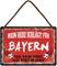 Blechschild Fußballschild Deko Metallschild mit Spruch Sport Schild Fussball Fanartikel für Bayern Fan Liebhaber Begeisterte Weihnachten Geschenkidee