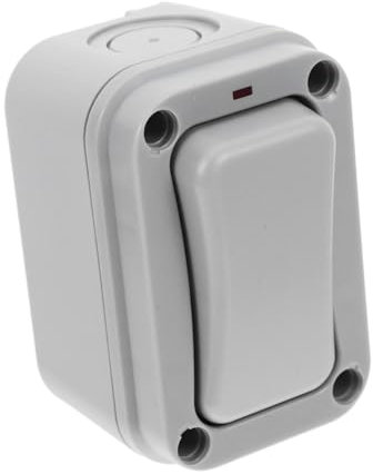 Mikikit Doorbell Button Outdoor Light Switch for Garden Home Weatherproof Outdoor Switch