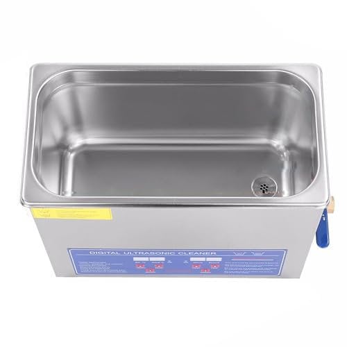 Ultraso-ni-c Cleaner(1.3L 2L 3L 6L 10L 15L 22L 30L), With Digital Timer(0-30min) + Heated Temperature Display(0-80°C), For Glasses, Watch,6L