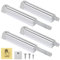 Jiayi Push Latches 4 Pack Cupboard Push Open Door Latch Magnetic Touch Open Catches for Kitchen Cabinet Push Release Door Catch Silver Push Open Door Catches