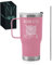 Maverton Mug Isotherme Personnalisable Rose en Acier Inoxydable 600 ml - Mug Personnalisé Maitresse avec Paille - Cadeau Maitresse d'École fin d'année - avec Boîte Cadeau Prof super prof