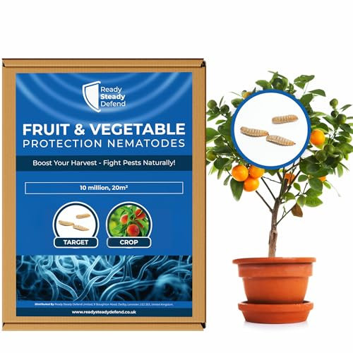 Fruit and Vegetable Protection Nematodes 20 m² (10 million) | Safe, Organic Pest Control | Effective Against Flies & Caterpillars | Easy Use for Gardeners | Enhances Harvest Quality