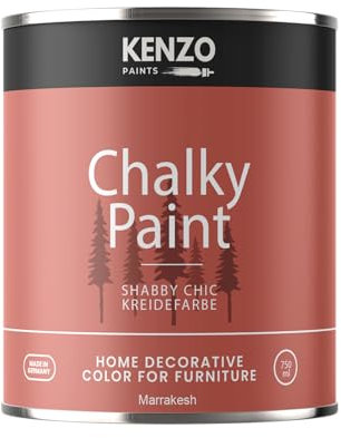 Contura KenzoPaints Kreidefarbe Möbel Farbe 750ml. Trend Farbtöne 2025 Möbellack Holz- Lack Shabby Chic Matt (Marrakesh, 750ml.)