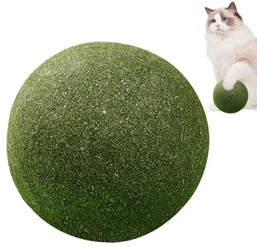 Bolas Grandes de Hierba gatera para Gatos – Juguetes interactivos para Mascotas, Bolas de Hierba gatera Premium | Bola de Hierba gatera Natural Saludable y lamible, golosinas súper Grandes para Gatos