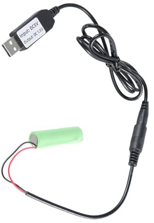 GMBYLBY Câble convertisseur de batterie USB 5 V 2 A jusqu'à 1 pile AA LR6 5 V remplace 1 batterie