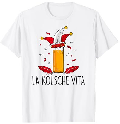 LA KÖLSCHE VITA X Fastelovend Karneval Köln Bier Kostüm T-Shirt