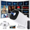 Videoprojecteur Mini Projecteur Full HD 1080P WiFi + BT5 Projecteur Video android11, Automatique de La Direction Verticale, Taille de Projection 40~150 Pouces 180° Rotation