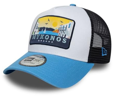 New Era Trucker Cap A-Frame – Sommer Mesh Cap mit Logo-Patch vorne – Stylische Snapback Cap für Herren & Damen – Verstellbar