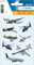 HERMA 3442 Aufkleber Flugzeug klein groß, 24 Stück, Helikopter Sticker mit Hubschrauber Motiv, Kinder Etiketten für Fotoalbum Tagebuch Poesiealbum Scrapbooking Geburtstag Dekoration Briefe DIY Basteln