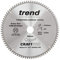 Trend Aluminium & Kunststoff Kreissägeblatt, 250mm Durchmesser, 30mm Bohrung, 84 Zähne, HW, 3mm Schnittbreite, -6° Haken, CSB/AP25084