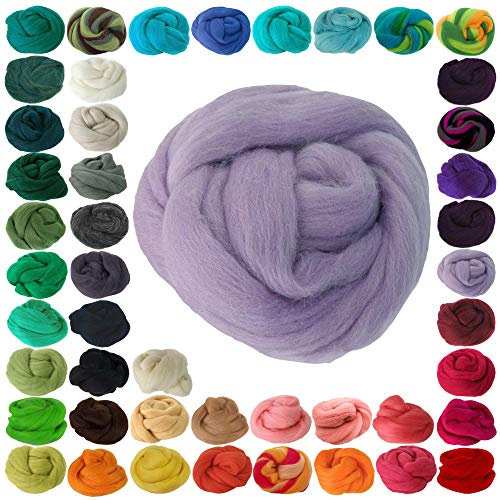 25g Filzwolle Märchenwolle Nassfilzen Trockenfilzen, unterschiedliche Farben, Farbe:violett