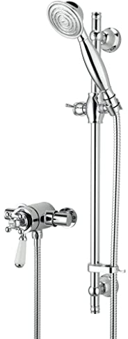 Bristan R2 SHXAR C Regency 2 Shower Valve with Adjustable Riser Kit - Chrome, Metallic