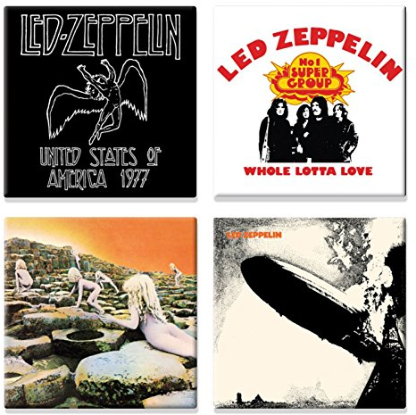 LED ZEPPELIN USA 77 Various Designs nue ufficiale 4 X frigorifero Magnet Gift Set
