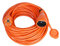 Verlängerungskabel Verlängerung Strom-Kabel Mit Schuko IP44 Garten (1,5 Meter, Orange)
