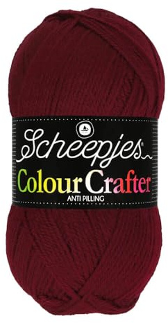 Scheepjes Colour Crafter 100g Yarn Ball | Acrylic DK Double Knit Wool | Soft & Anti-Pilling for Knitting, Crochet, Blankets & Amigurumi (1035 Kampen)