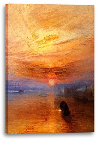 Printed Paintings Leinwand (60x80cm): William Turner - The Fighting Temeraire tugged to her Last