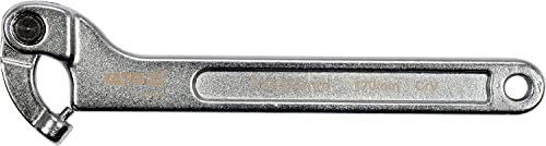 YATO Profi verstellbarer Gelenk-Hakenschlüssel mit Zapfen für Kreuzlochmutter Auswahl 15-180mm Gelenk Schlüssel Hakenschlüssel Zapfenschlüssel C-Schlüssel (15-35mm)