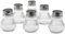 SIDCO Salzstreuer 6 x Mini Streuer Pfefferstreuer Glas Salz & Pfeffer Gewürzstreuer