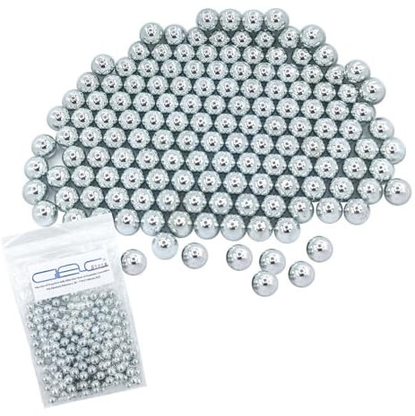 Glac Store 250 Pz Pallini in Acciaio Metallo da 6 mm per Softair Soft Air Pistole Fucili 0,80 Grammi Calibrati per Airsoft