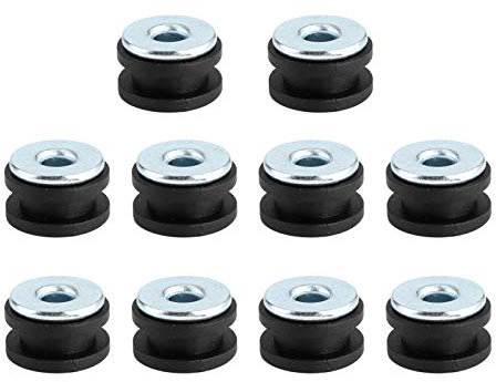 Arandelas de goma con gaket, kit de arandelas de goma para motocicleta Aukson, accesorios de repuesto para carenados