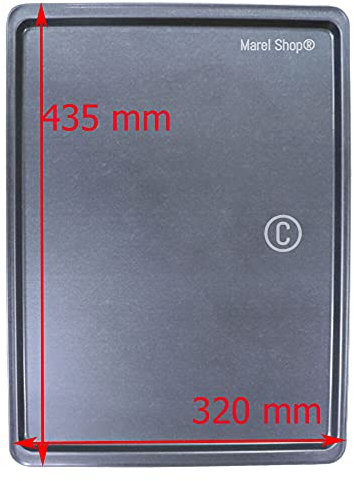 Marel Shop® - Leccarda Teglia Vassoio in Alluminio per Forno compatibile con Smeg 435 x 320 mm per modelli: ALFA31 - ALFA31B - ALFA31BHT - ALFA31DA - ALFA31F