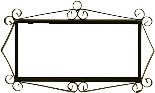 6 piastrelle nero metallo telaio (6 piastrelle metallo Frame)