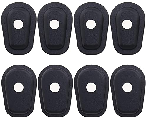 eMagTech 8 Stück Motorrad Blinker Adapter Vorne Hinten Schwarz Kompatibel mit Kawasaki ZX6R ZX7R ZX9R ZX12R
