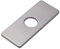 Copertura per foro del lavandino in acciaio inossidabile da 10 cm, piastra per rubinetto da cucina, copertura per foro per lavabo da bagno grigio 1 pezzo