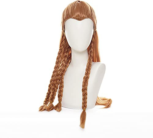 Anime Cosplay Perücke, Genshin Impact Perücke, mit Kostenloser Perückenkappe, für Halloween, Party, Karneval, Nachtleben, Konzerte, Hochzeiten (Aloy)